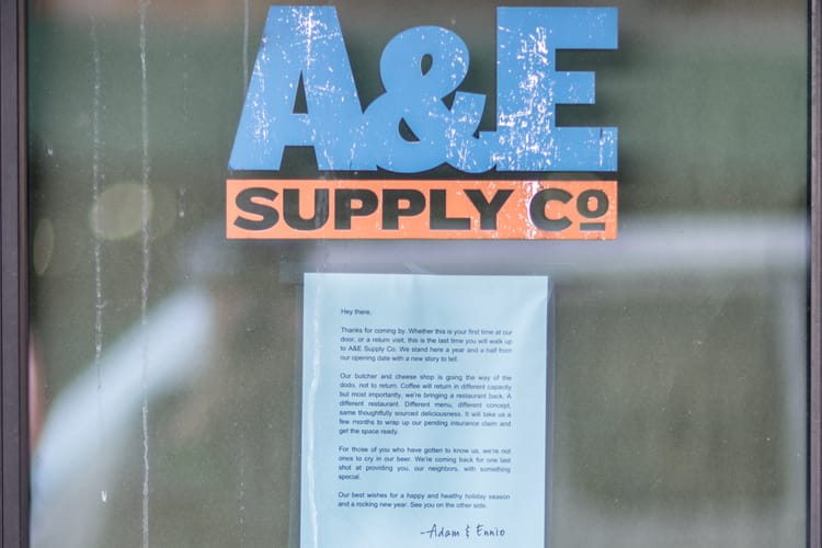 New Incarnation Of A&E Supply Co. Shutters After Three Months