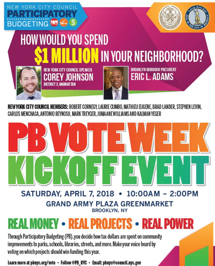 Here’s Every Proposal On The Participatory Budget Ballots in Brooklyn Next Week