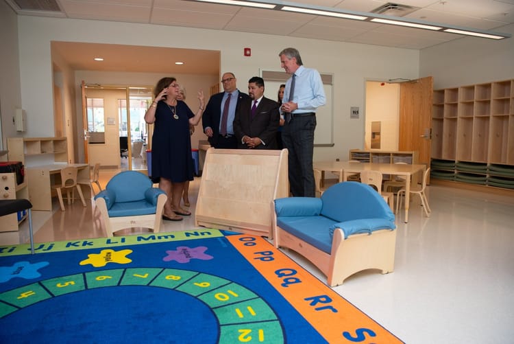 A box of rocks or smart-boards for preschoolers? The City builds a pre-school in Bay Ridge.