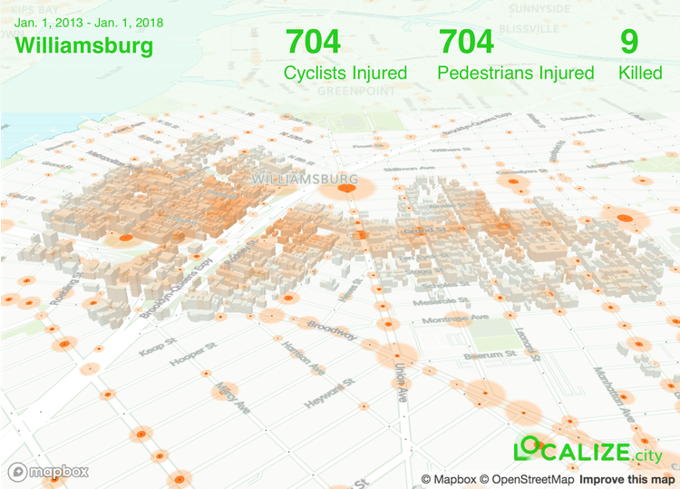 The Most Dangerous Spots in Brooklyn for Cyclists and Pedestrians