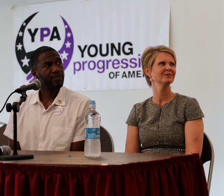 Cynthia Nixon, Jumaane Williams Visit Brooklyn College; Get Endorsed By Young Progressives Of America