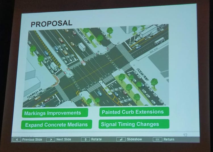 DOT Proposal To Fix Intersection At Church Ave & Ocean Parkway May Actually Work