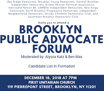 Brooklyn Heights Public Advocate Forum