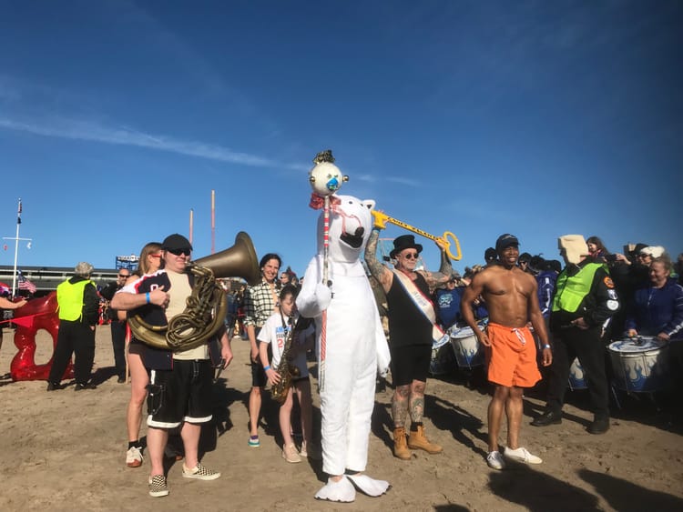 Brooklyn Borough President Takes The Polar Bear Plunge