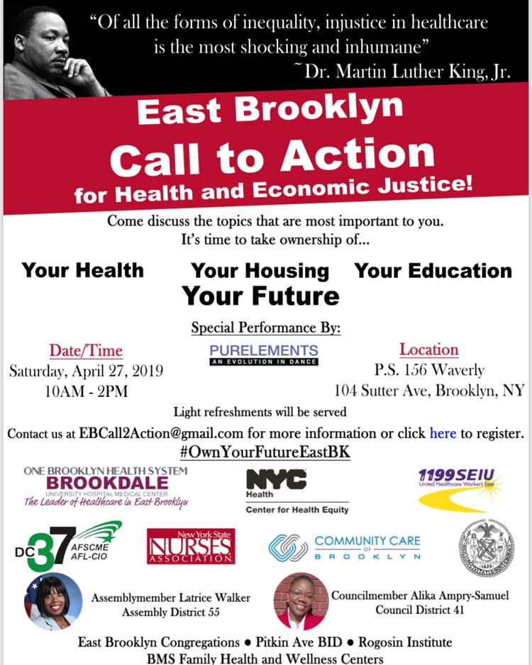 East Brooklyn Call To Action For Health & Economic Justice