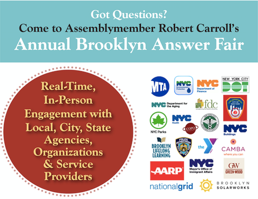 Assembly Member Carroll To Host First Annual Brooklyn Answer Fair, May 19