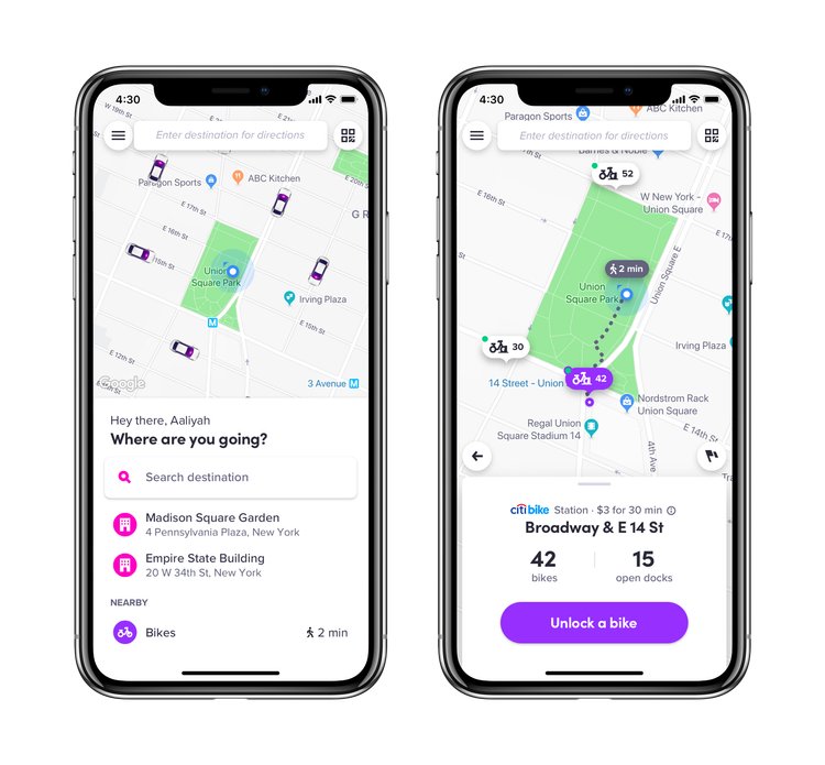 Lyft Adds Citi Bike To Their Rideshare App