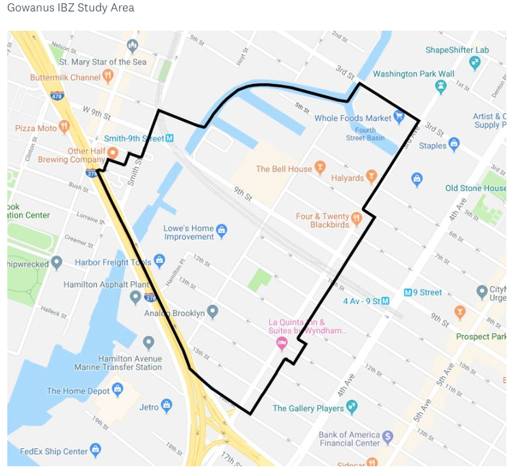 DCP Will Host Two Meetings On Gowanus IBZ Vision Study