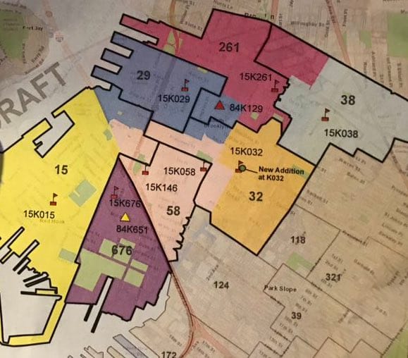 City unveils map of proposed school zones in Brooklyn’s District 15, hints that a decision could be delayed