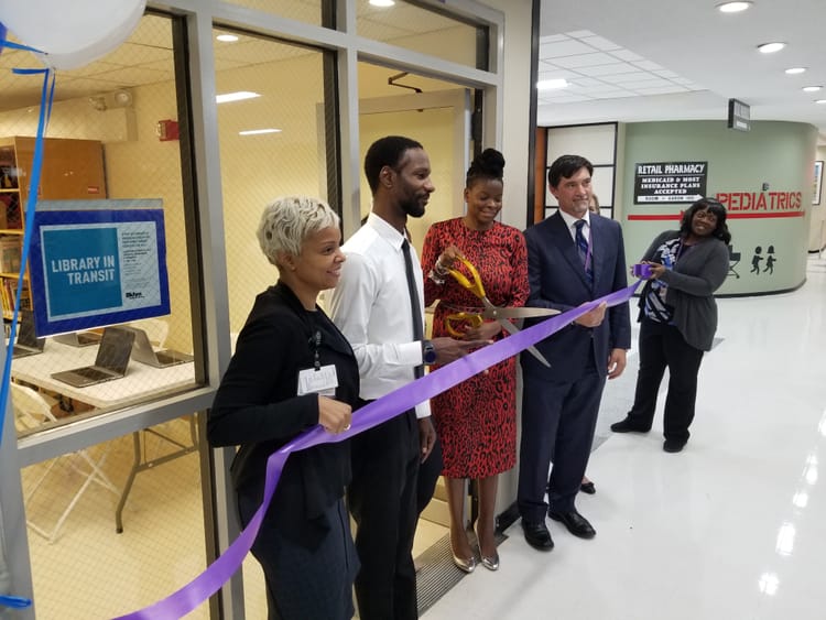 Pop-Up Library Opens at Brookdale Hospital