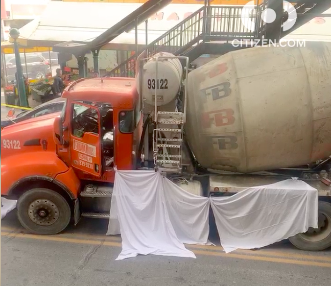 Woman Killed by Cement Truck While Crossing Street