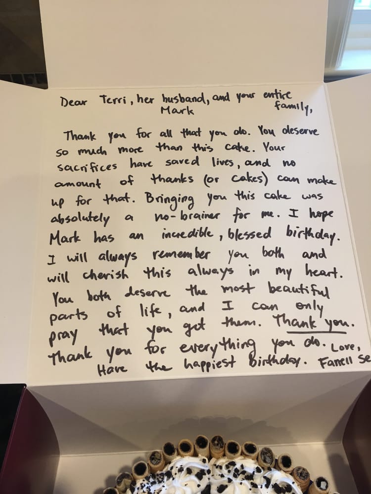 An Act Of Kindness In A Difficult Time: Cake From Park Slope For Doctor In NJ