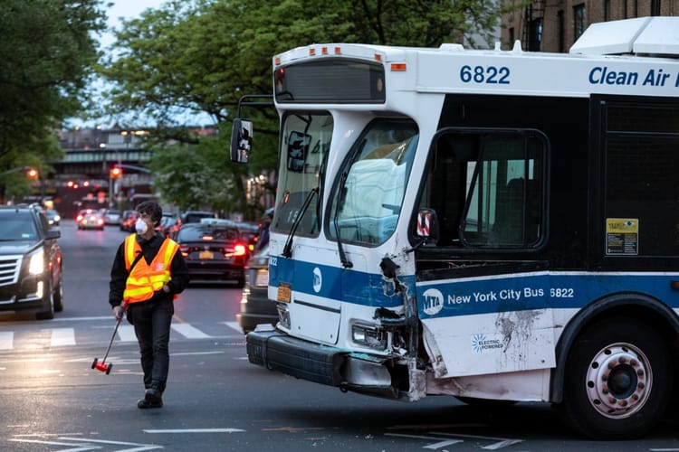 Bus Driver Suffers Medical Episode Resulting In Terrifying Crash