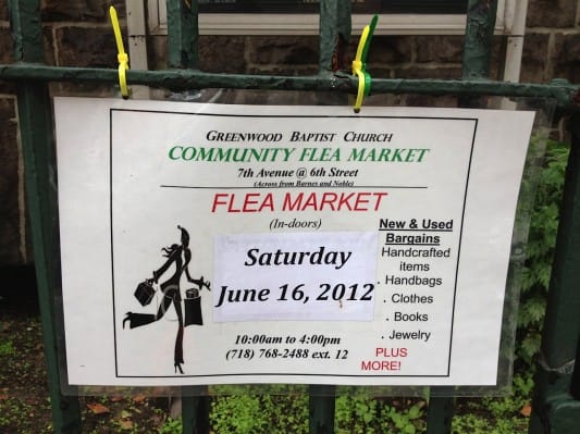 Supplement the Stoop Sales with a Community Flea Market This Saturday