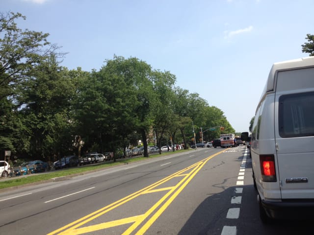 Car Accident on Ocean Parkway at Ave C