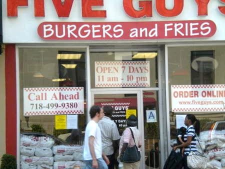 Five Guys Fails Health Inspection