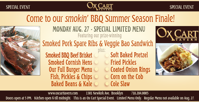 BBQ Summer Season Finale at Ox Cart