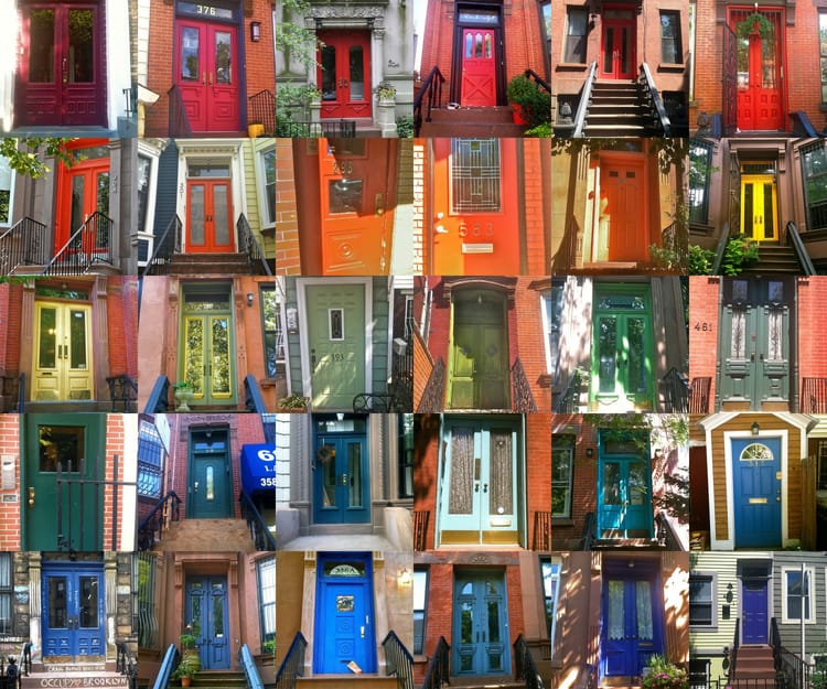 A Rainbow of Doors