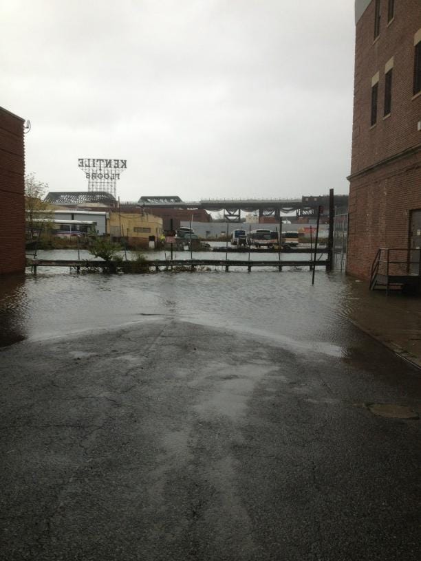 Gowanus Canal Overflowing, Smith/9th St Bridge Closed