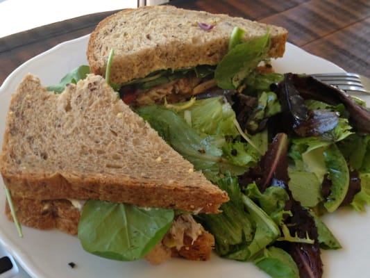 Seen from the Stoop: Chicken Salad and a Sidewalk Sign Fine