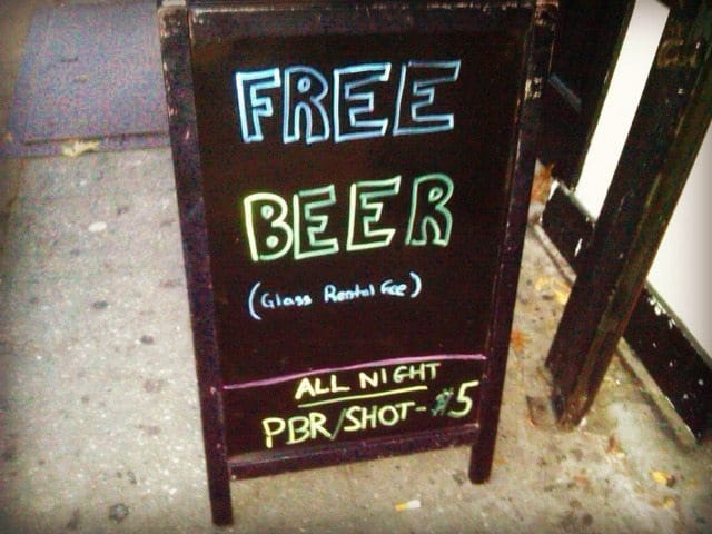 Photo of the Day: Free Beer