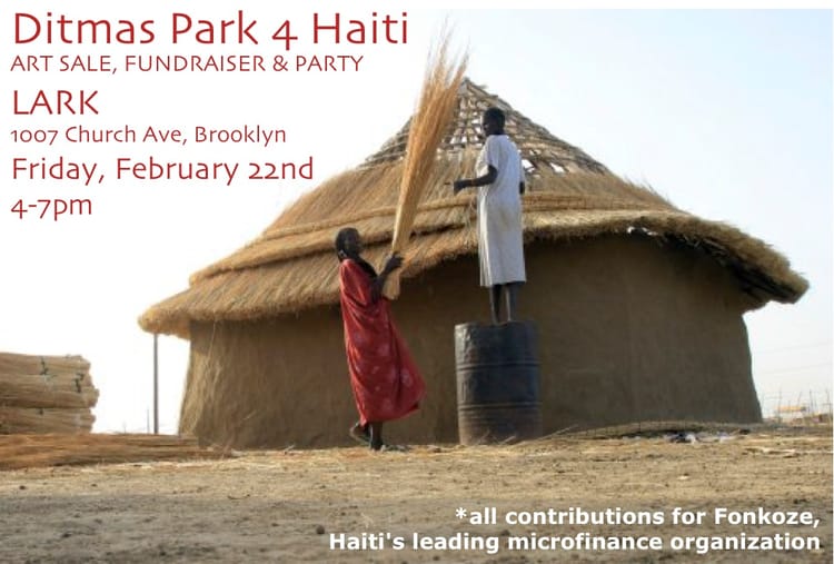 Ditmas Park 4 Haiti Art Show at Lark