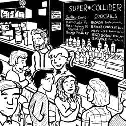 Supercollider Gets Cartoonified In The Brooklyn Paper