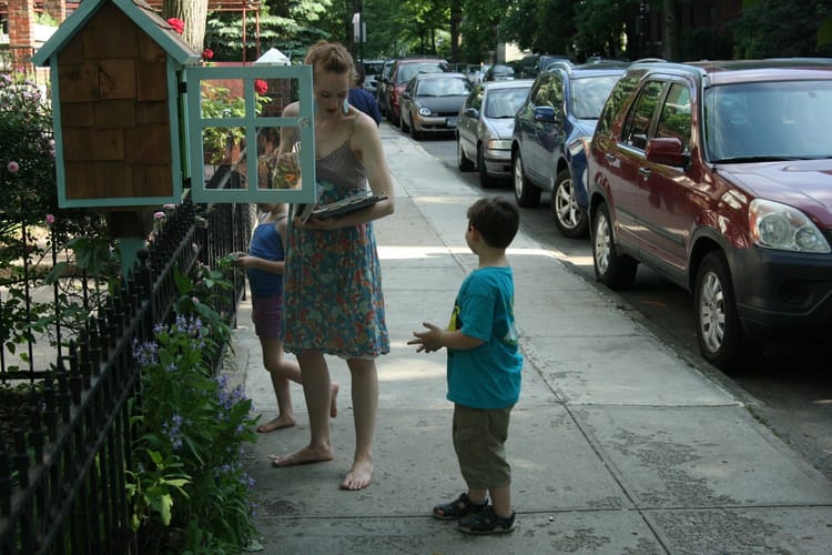 Neighbor's Little Free Library Now Up On Marlborough Rd.