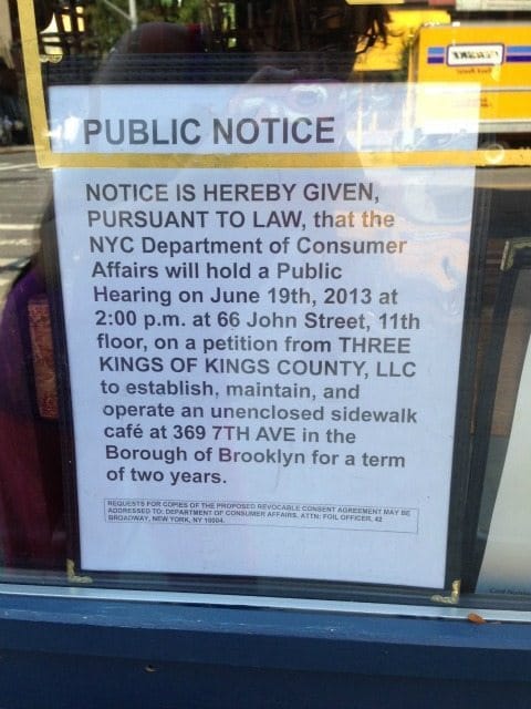 Talde Al Fresco? Restaurant Petitions For Sidewalk Cafe