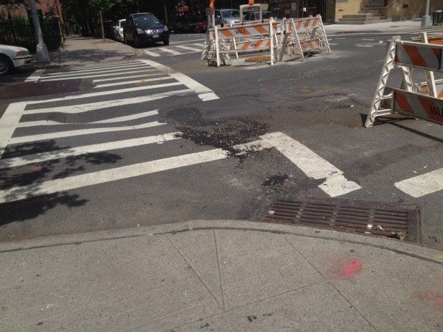 Street Depressions Spotted At 8th Ave And 14th Street