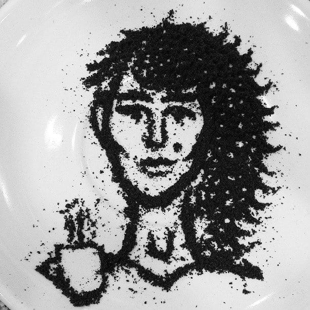 Photo Of The Day: Coffee Ground Art