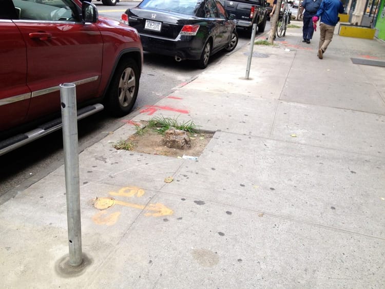 Old Parking Meters Becoming Bike Racks On 7th Avenue