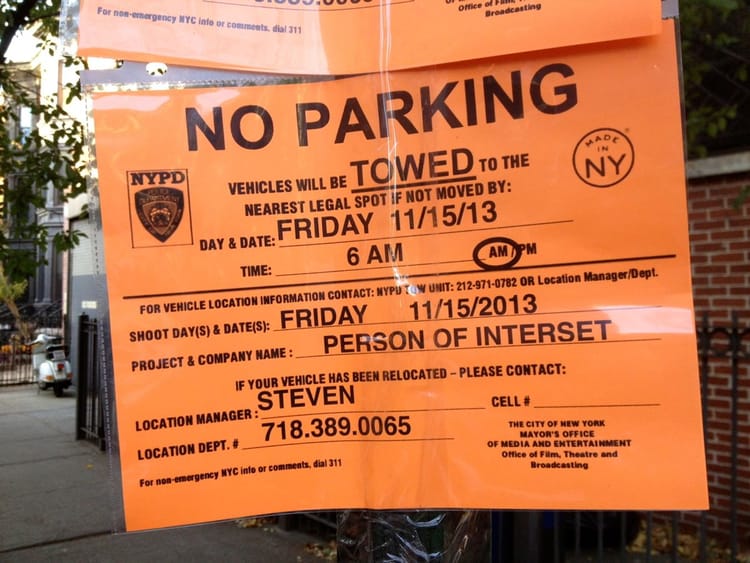 ‘Person Of Interest’ Filming In Park Slope On Friday