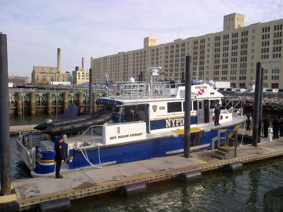 NYPD Harbor Launch Honors The 70th Precinct's Detective Dillon Stewart