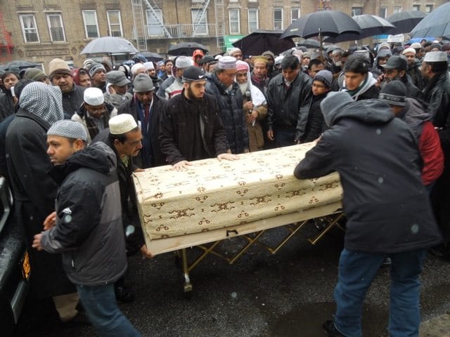 Mourners Gather At McDonald Avenue Prayer Service For Murder Victim Mahiuddin Mahmud