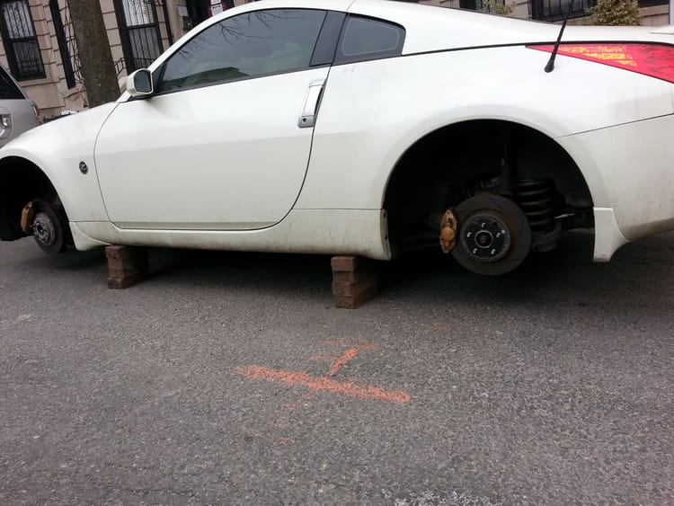 Wheels Stolen From Car On 5th Street