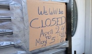 Friend’s Pizza Closed Through May 5