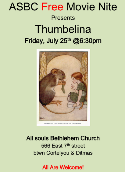 Free Movie Night At All Souls Bethlehem Church This Friday