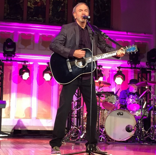 Neil Diamond Returns To Erasmus Hall High School To Perform A Free Concert