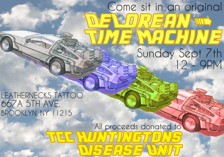 Get Your Picture Taken In A DeLorean & Raise Money To Help Patients With Huntington’s Disease