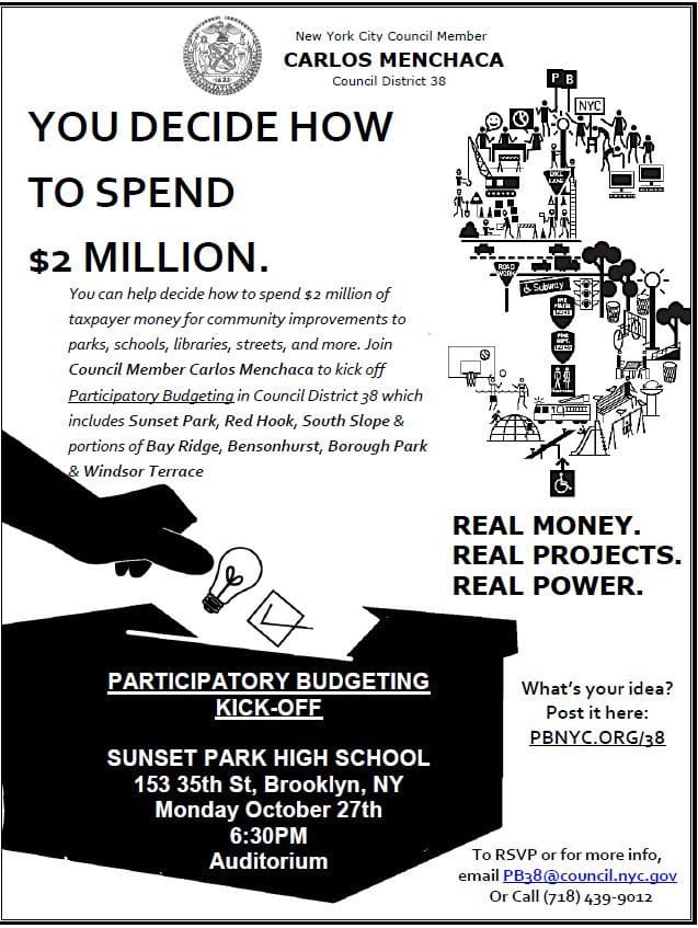 First District 38 Participatory Budgeting Meeting Of 2014 Monday Night