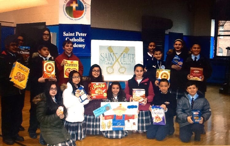 Today: St. Peter Catholic Academy Students Organize Thanksgiving Food Drive & Prayer Service