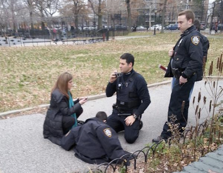 Hero Cops Give Their Coats To Lost Boy Wandering Barefoot Near Shore Parkway