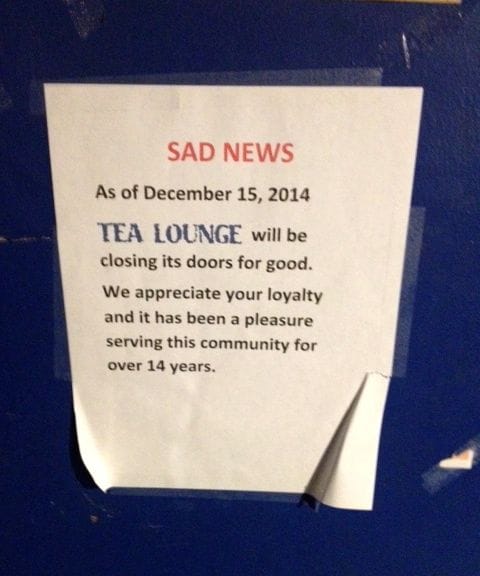 Tea Lounge To Close This Weekend After 14 Years In Park Slope