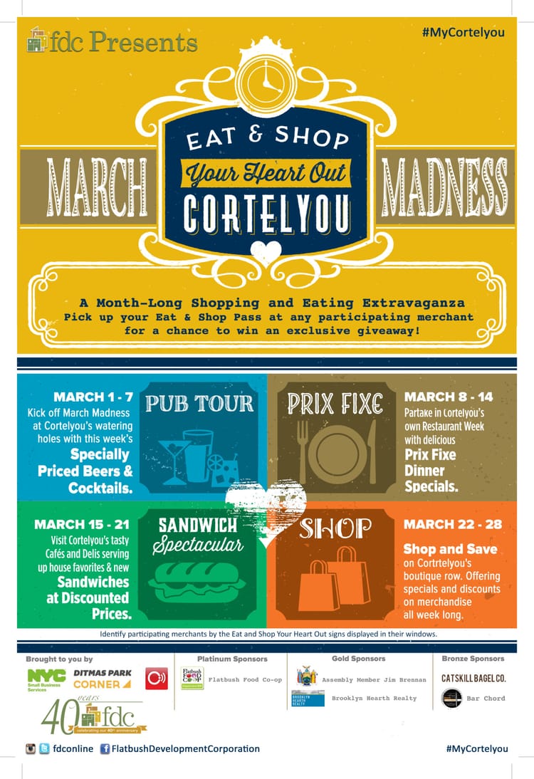 How To Nab Your Pass For Drink Discounts, Prix Fixe Dinners & More For The FDC’s Eat & Shop Your Heart Out Cortelyou