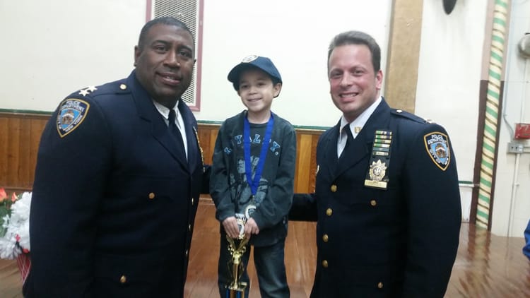 Brooklyn Tyke Thanks 88th Precinct Cops For Their Hard Work