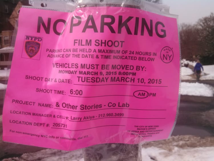 H&M Will Film Ad On Marlborough Road Tomorrow, March 10 – Move Your Cars By Monday Night