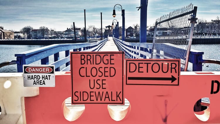 Ocean Avenue Footbridge Now Closed Following Weather-Related Delays