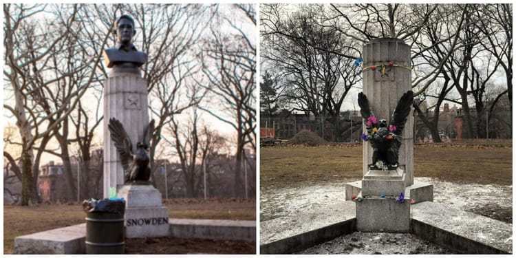 Art, Protest, And History: Residents React To Snowden Bust’s Removal From Prison Ship Martyrs Monument