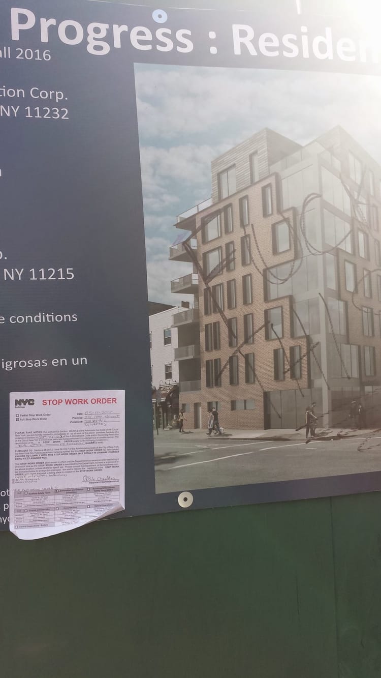 Stop-Work Order Issued At Site Of Future 5th Avenue Apartment Building